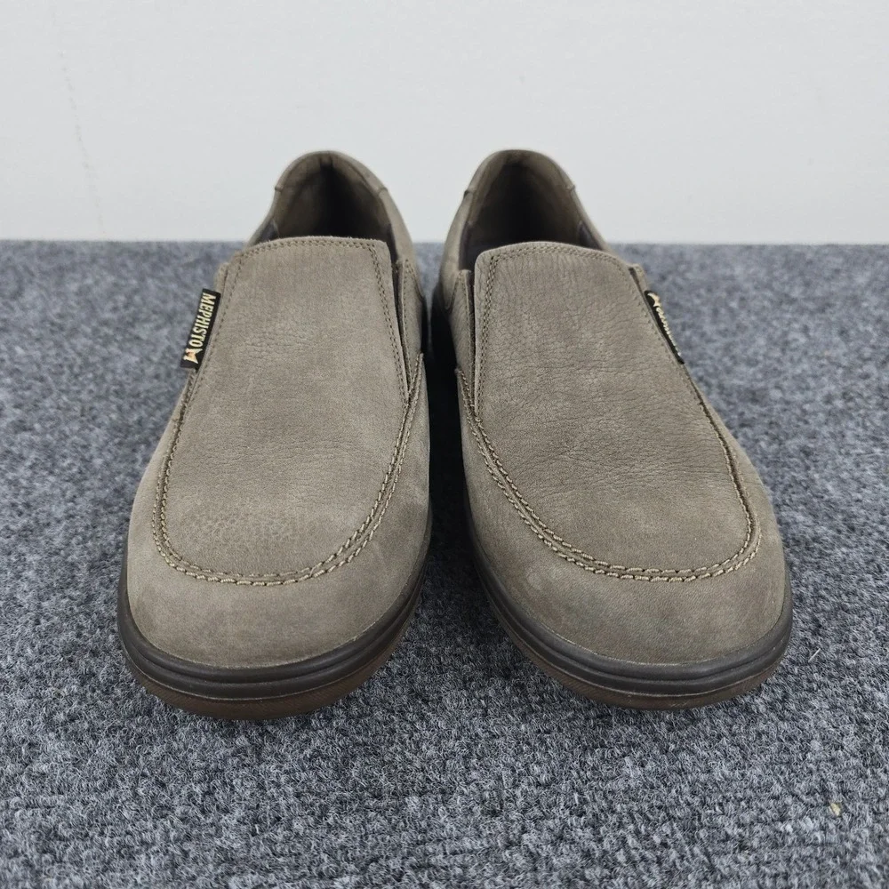 Mephisto Air-Jet Slip On Shoes Mens 7.5 EU 41 Taupe Leather Loafers